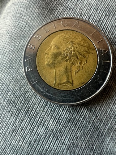 Moneta 500 lire - 500, 1985