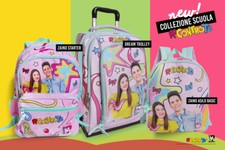 ME CONTRO TE zaino astuccio SCUOLA 2022 COLORE ROSA e FUXIA originale 