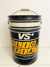OLIO FIAT Bidone fusto pubblicitario in latta metallo anni 60 70 ? GRATIS