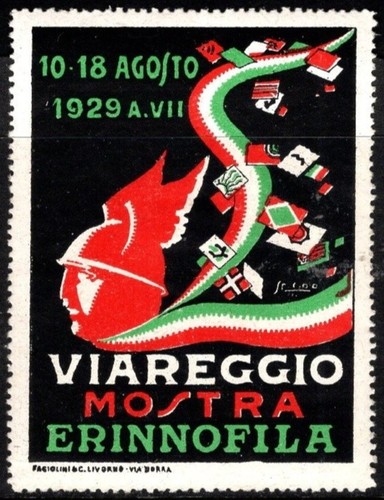 1929 italia poster - 1929, francobollo