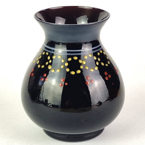 Vaso vetro vintage nero - vintage,