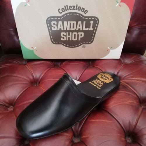 Pantofole uomo pelle modello - uomo,