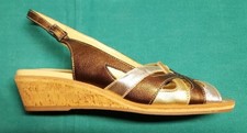 SCARPE SANDALI DONNA ORO -