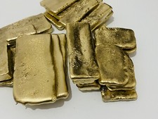 Lingotti d'oro, 990 g, oro riciclato, oro vecchio: chip da CPU, USB, HDMI