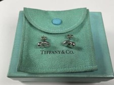 Orecchini Tiffany doppio fagiolo argento 925 con scatola usati