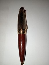 OSAMA PENNA A SFERA STILO VINTAGE LEGNO RADICA GOLDEN 