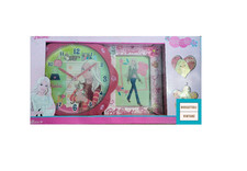 Barbie Set Cameretta Glamour orologio da parete + cornice + magneti NUOVO
