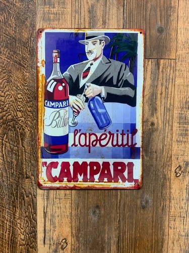 Insegna metallo campari - insegna,