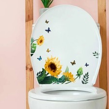 Adesivo WC con design farfalla