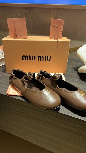 Miu ballerine donna pelle - miu,