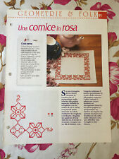 Schema punto croce Ricamo Geometrie e folk tovaglietta americana