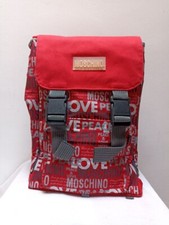 MOSCHINO Zaino Cartella Scuola Vintage Peace & Love New Made In Italy Carterie