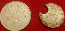 Due vecchie monete - due, italiane