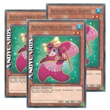 3x ACQUATTRICE GUPPY • (Aquaactress Guppy) • Comune • DLCS IT091 • 1Ed • Yugioh!