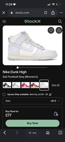 Nike dunk high show - show, taglia