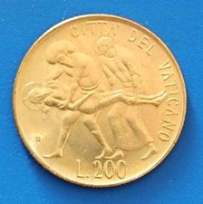 ?? CITTA' DEL VATICANO ?? COIN 200 LIRE 1981 PAPA GIOVANNI PAOLO II WOJTYLA 