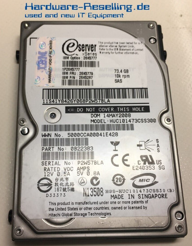 Ibm esxs 73gb - ibm, 10k