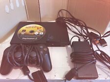 SONY PLAYSTATION 2 SLIM PS2 COMPLETA DI CAVI CONTROLLER GIOCO Fifa Street Joypad