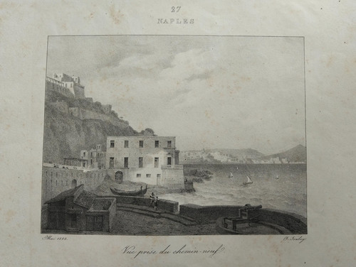 1822 isabey litografia veduta - 1822,