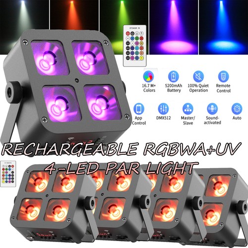 4x20w rgbwa led par - uv,