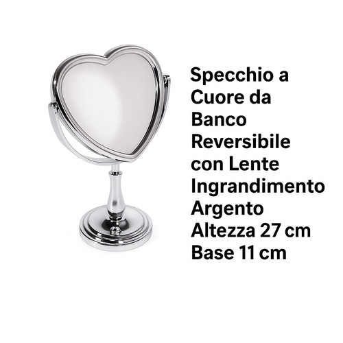 Specchio cuore banco - a,