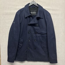 Superdry Blockade Bedford Pea Cappotto Uomo Taglia 2XL Blu Scuro