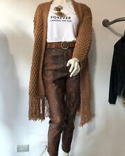 Denny Rose Art.021DD20001 Pantalone ecopelle stampato Collez.Autunno/Inverno 202