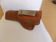 Fondina interna per pistola automatica o revolver. VERA PELLE