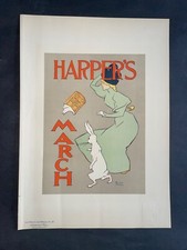 MAITRES AFFICHE - PENFIELD - RIVISTA HARPER - POSTER ORIGINALE - 1896 PL.20