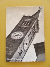 (FG.J56) TREVIGLIO - IL CAMPANILE / TORRE OROLOGIO (vg 1957, ed. Cassini)