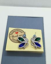 Orecchini in soutache argento forma farfalla.Pezzo unico