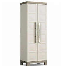 Armadio mobile lavanderia  2 ante Armadietto multiuso da giardino H182x65x45 cm