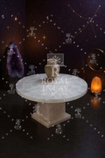 Tavolo rotondo a spirale in