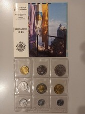 San Marino Serie Divisionale 1985 FDC 9 valori con 500 Lire Bimetallica (GPM-44)