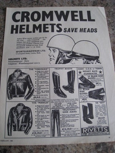 Cromwell helmets save heads - helmets,