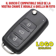TELECOMANDO GUSCIO CHIAVE compatibile per VW GOLF 6 VI /Polo 6R / Passat B7 CC
