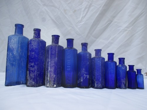 Stunning set cobalt blue - set, of