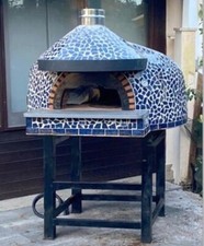 Forno a legna e/o gas pizza mattoni refrattari casa pizzeria professionale 80cm 