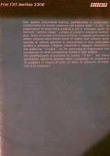 Depliant Fiat 130 berlina - italiano