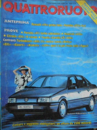 Quattroruote 390 1988 nuova - quattroruote,