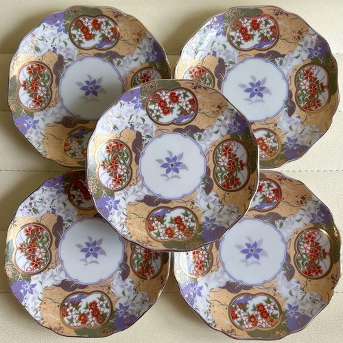 Set piatti floreali - , oro