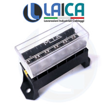 PORTAFUSIBILI 6 FUSE BOX SCATOLA PORTA FUSIBILE AUTO MOTO CAMPER NAUTICA 1 KIT