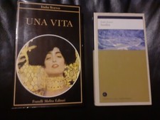 2 LIBRI ITALO SVEVO: UNA VITA - F.LLI MELITA ED., SENILITA' - CORRIERE DELLA SER