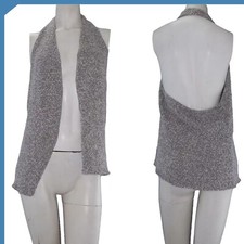 Pennypull By Max Mara Gilet Maglione Donna Grigio Melange Maglia It 40 S Small