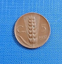 5 Centesimi 1937 Spiga  qFDC