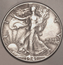 1941-P MEZZO DOLLARO WALKING