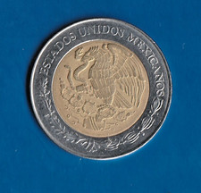Moneta MESSICO 2 Peso 2011 Bi-Metallo Molto Bella