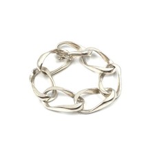 Bracciale 17,5 cm argento 835 19,4 mm ancora braccialetto a maglie gioielli m...