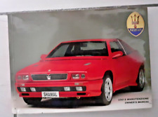Prospekt brochure depliant  MANUALE USO E MANUTENZIONE MASERATI SHAMAL ORIGINALE
