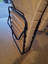 Letto Brandina Pieghevole Salvaspazio 80 x 190cm a Doghe con Materasso